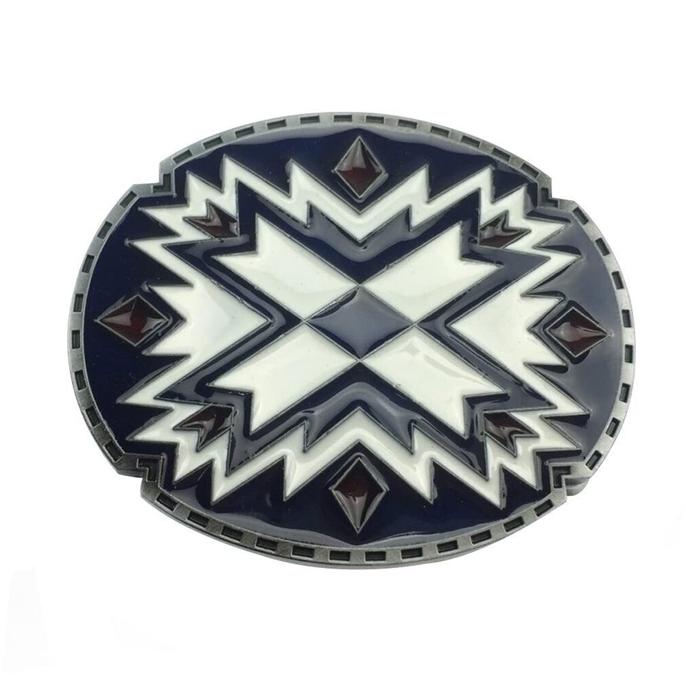 6391 Pattern Carving Belt BuckleCool Western Cowboy Zinc Alloy Buckle